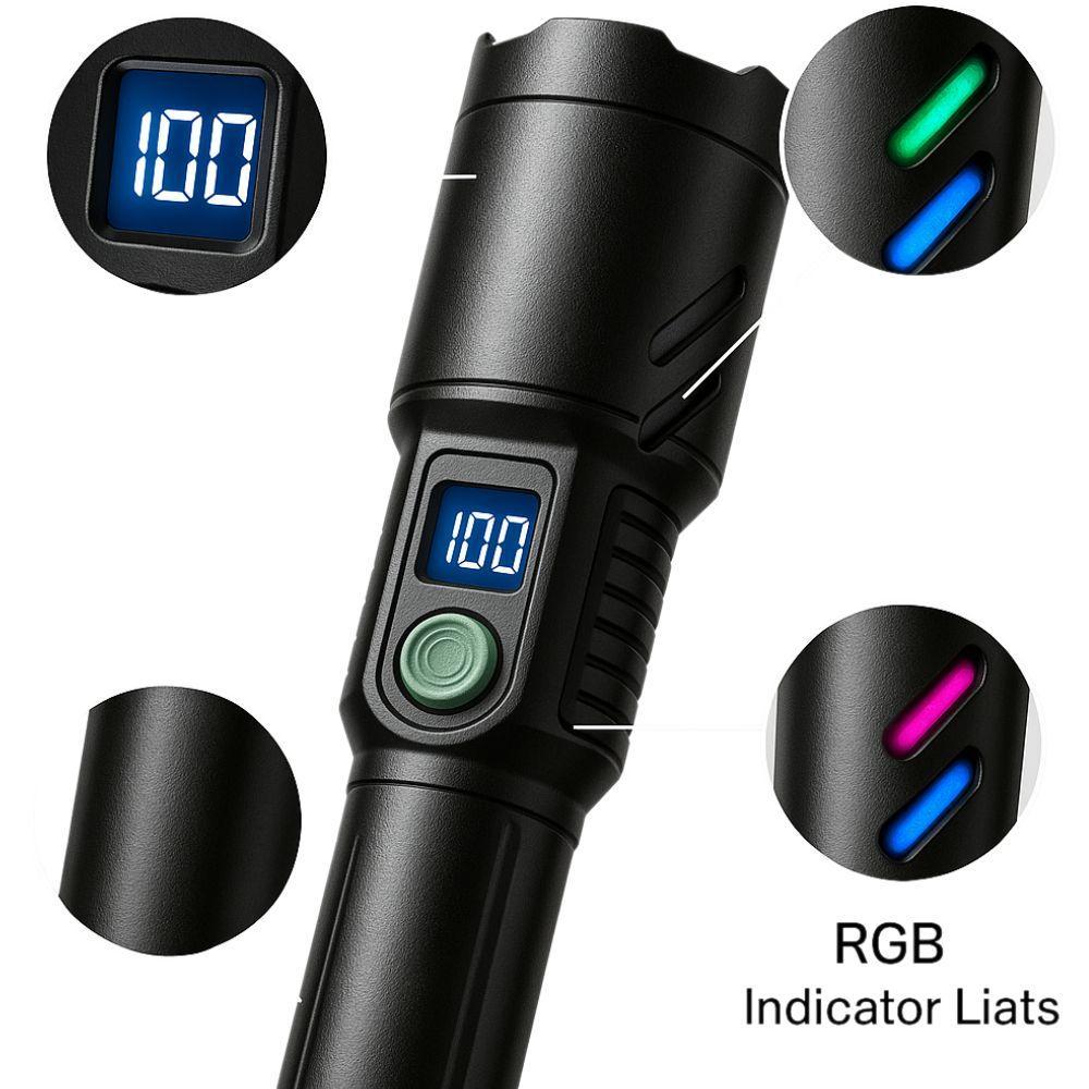  torcia professionale con fascio regolabile per lunga distanza - foto 3