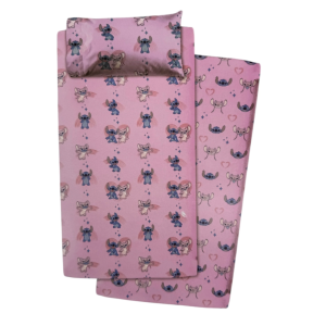Completo letto 3 pezzi - stitch rosa