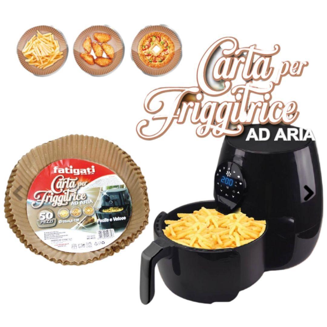 fatigati carta 16x4,5cm per friggitrice ad aria 50pz - foto 1