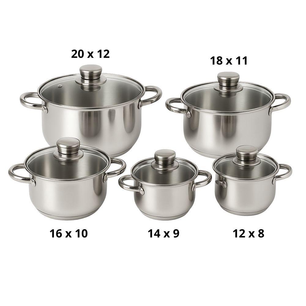  set 10 pezzi di pentole bavaria - bav10 - foto 4