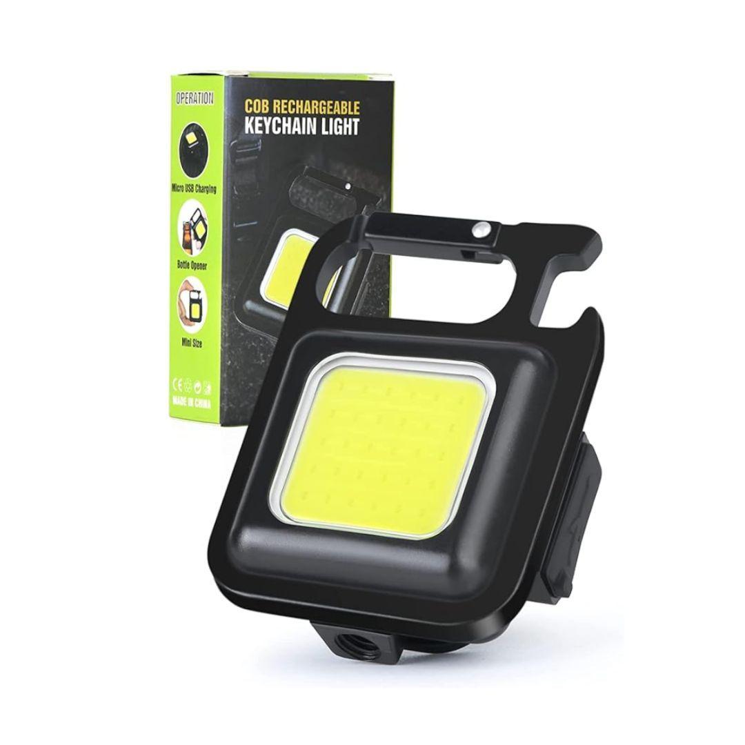 andowl andowl mini torcia multifunzione - foto 1 Mini torcia multifunzione nera Andowl ricaricabile impermeabile con LED giallo