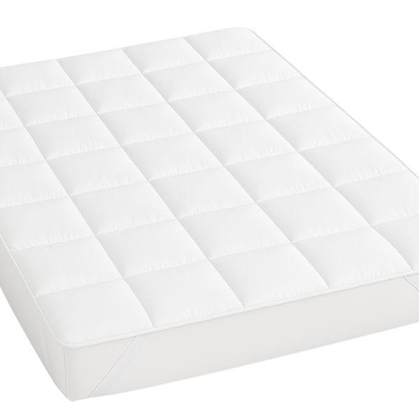  topper matrimoniale traspirante trapuntato anallergico con elastici - foto 5