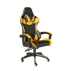 Sedia gaming nera e gialla