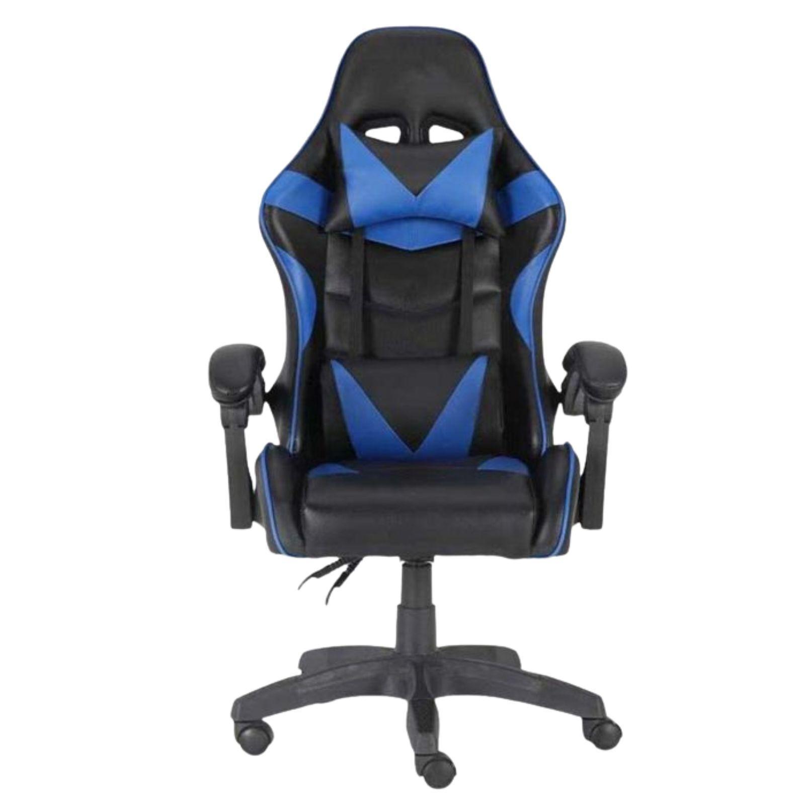 mastrobianco sedia gaming nera e blu - foto 1