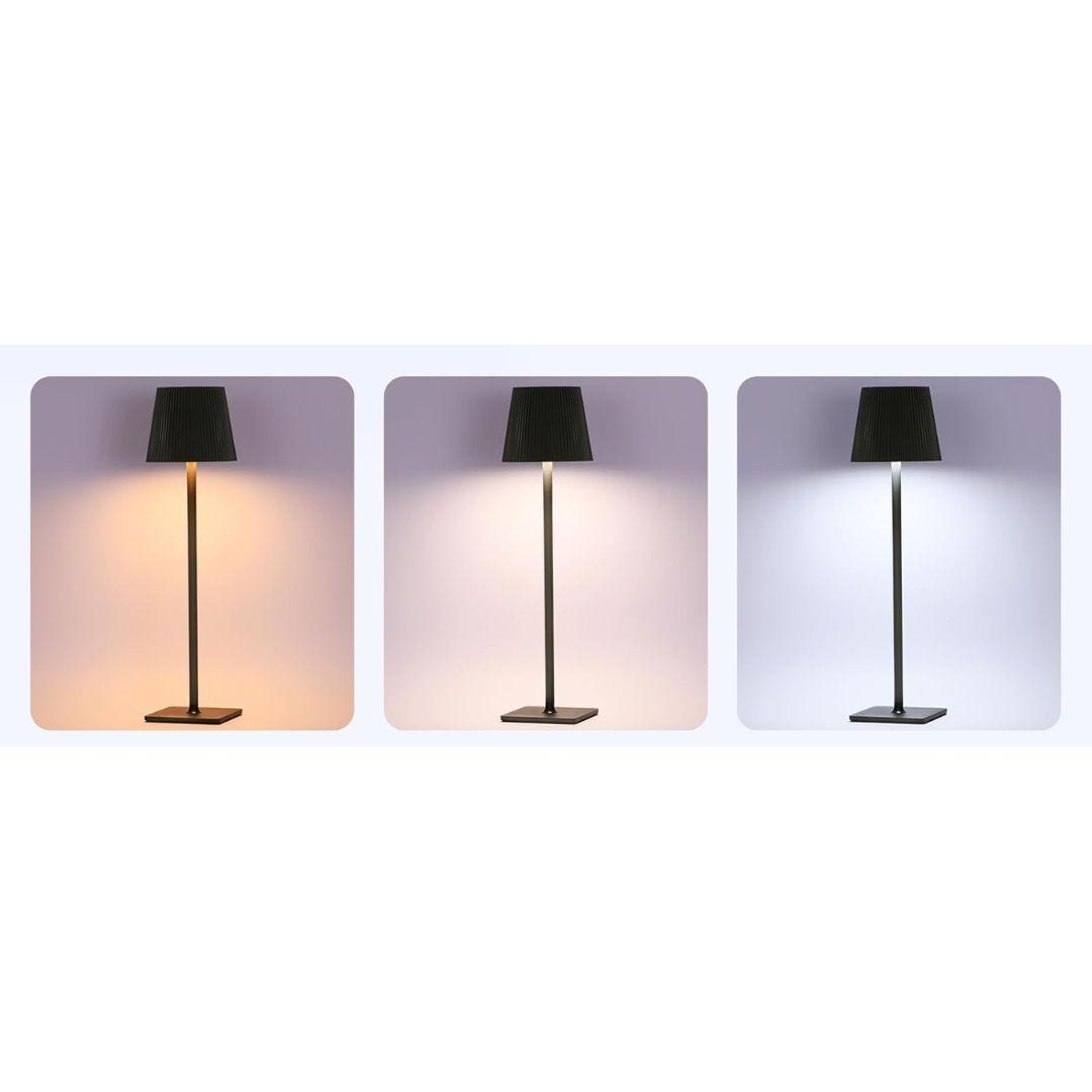  lampada touch a righe nera ricaricabile - foto 4