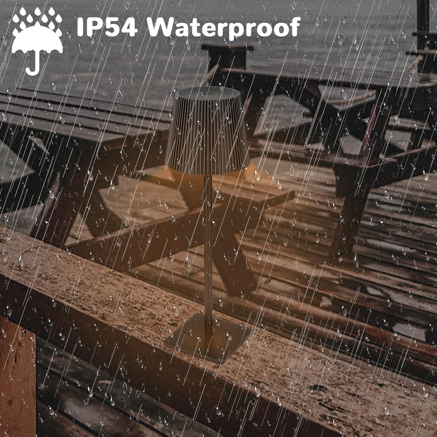  lampada touch a righe nera ricaricabile - foto 6