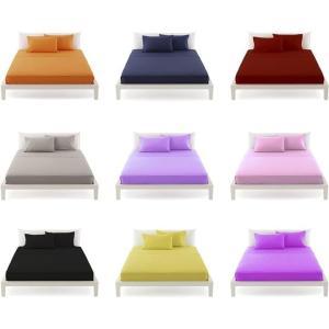 Completo letto singolo tinta unita (colore spedito in b...