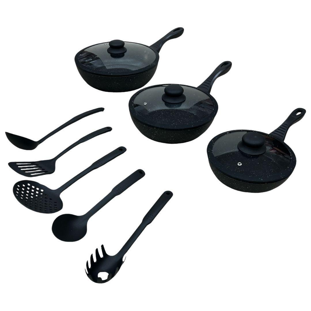  tris di padelle bavaria - set11pz (compatibile piastra a induzione) - foto 1