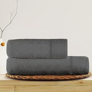 Coppia asciugamani bagno in cotone pettinato (colore sp...