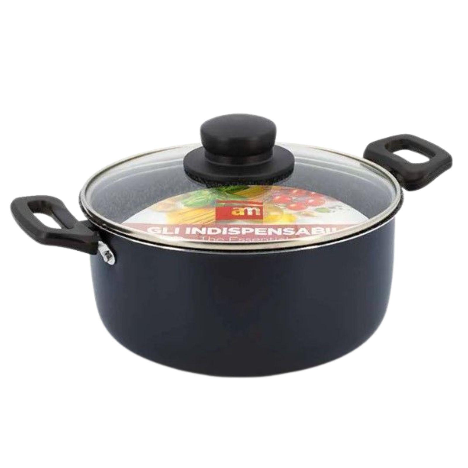 accademia mugnano casseruola antiaderente con coperchio 20cm - foto 1