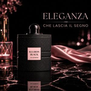 Illusion black eau de parfum donna 100 ml fragranza elegante e sensuale