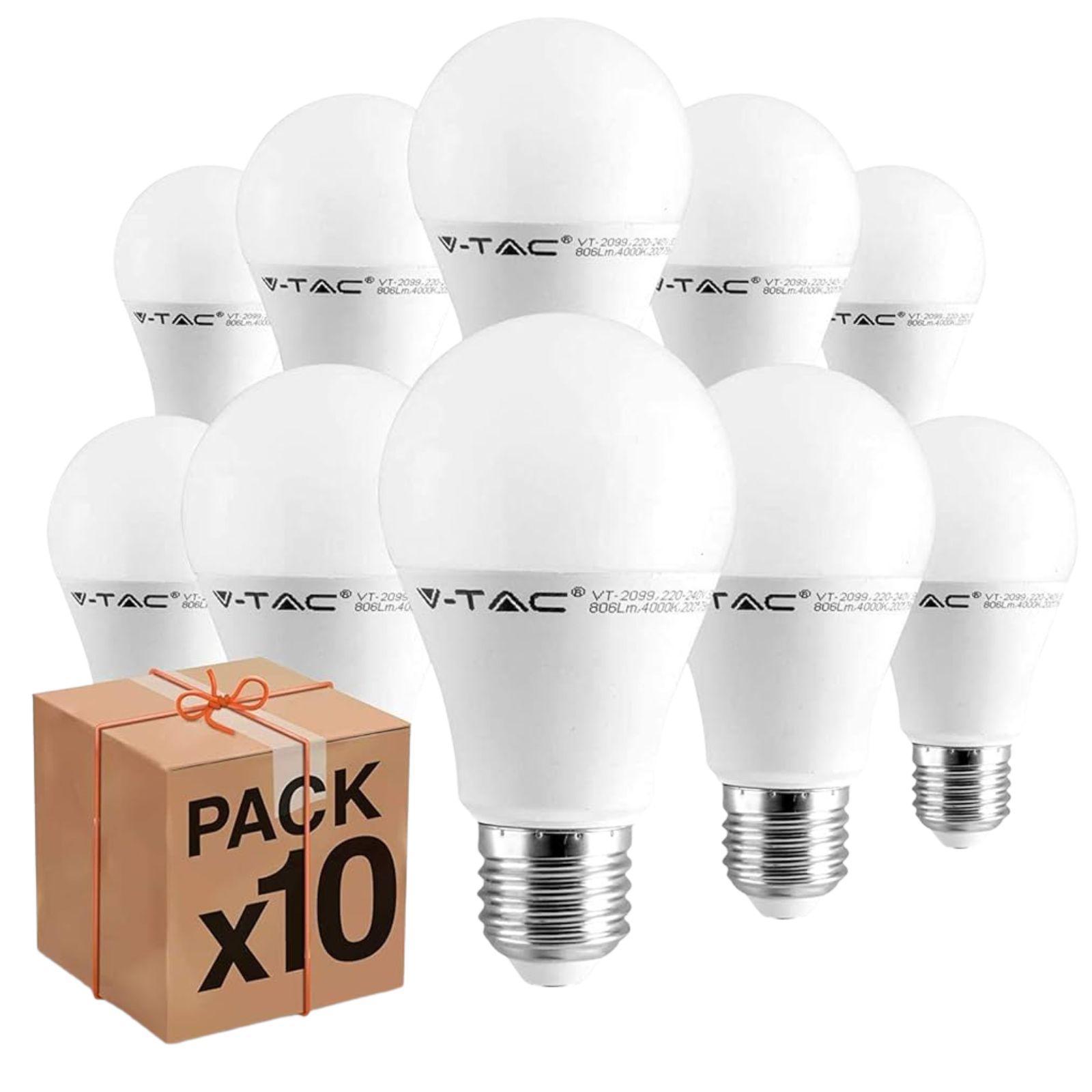 v-tac set 10 lampadine led luce naturale - foto 1