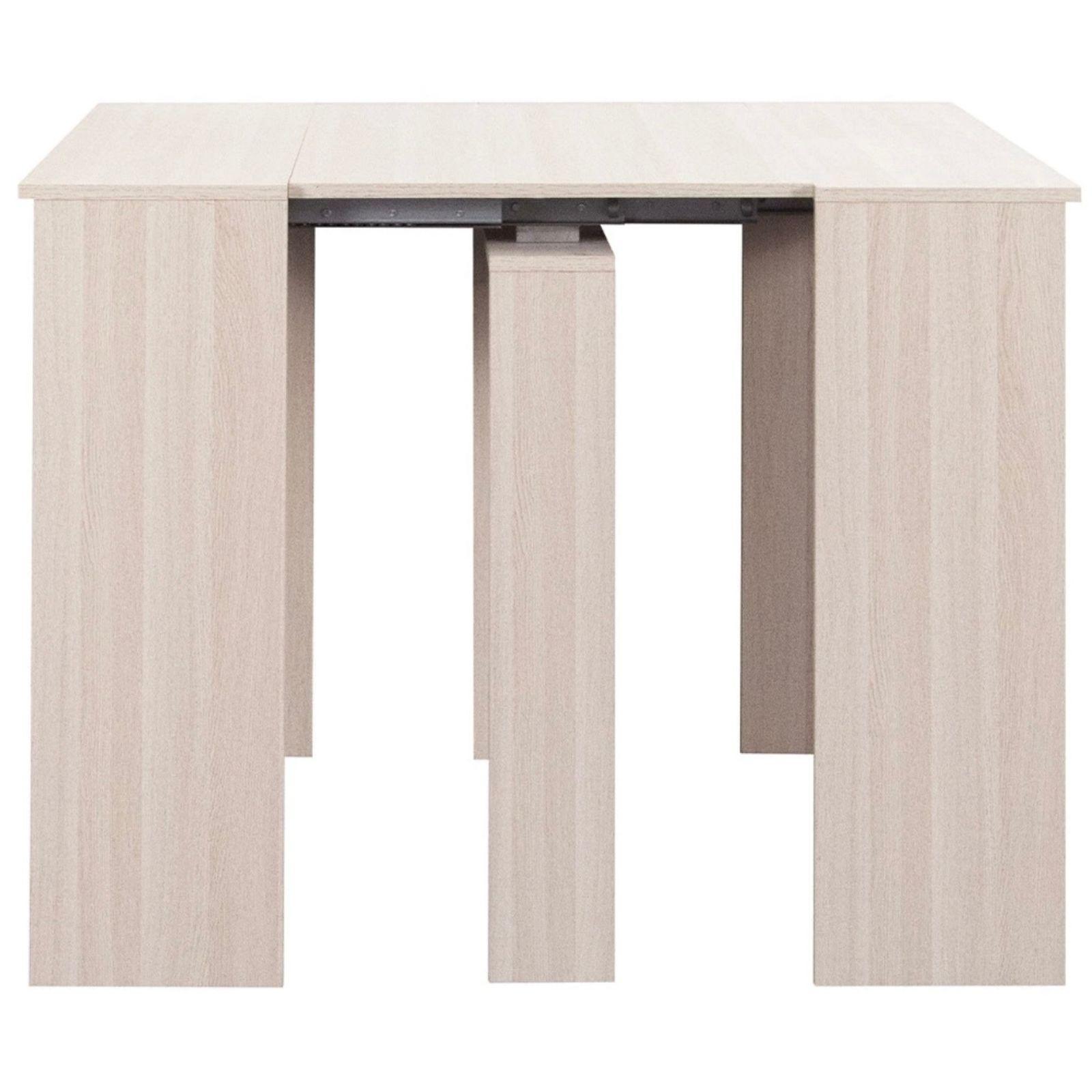 shally dogan consolle allungabile 102x60.5x25cm perla - foto 3