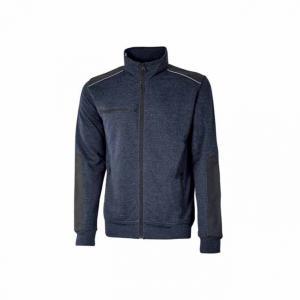 Felpa  full zip blu scuro