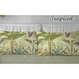 Set letto matrimoniale trapuntino + lenzuola tropical