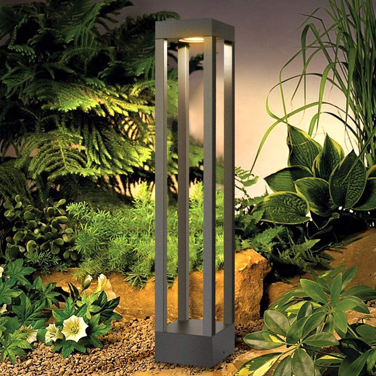 ledmo lampione da giardino rettangolare 3000k - foto 1