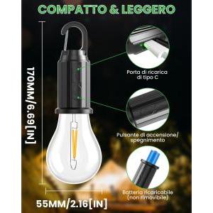 Lampada portatile usb