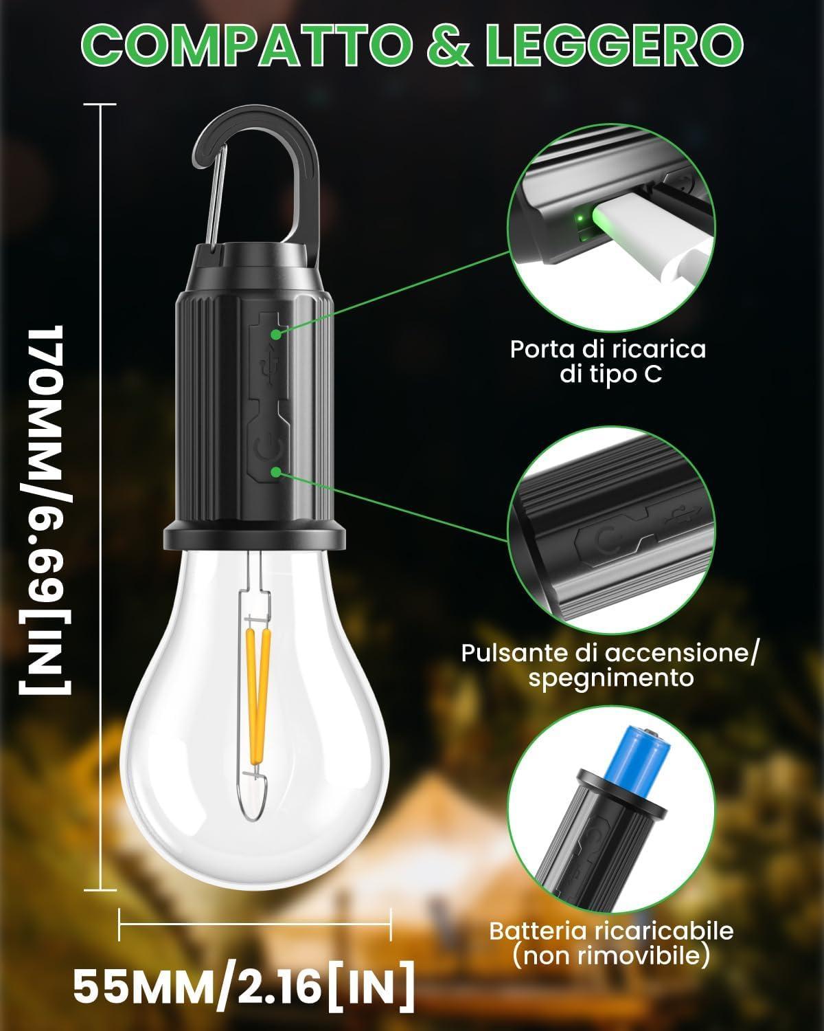 leovin lampada portatile usb - foto 2