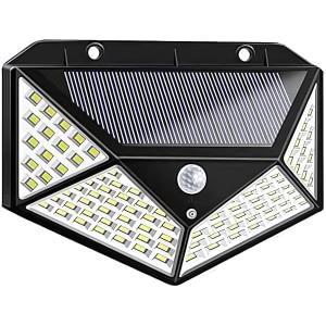 Faretto da parete con pannello solare 20w