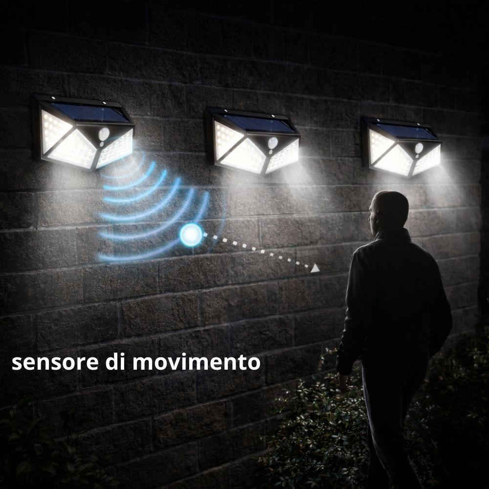  faretto da parete con pannello solare 20w - foto 5