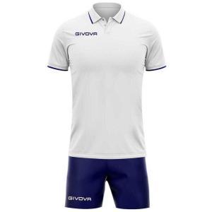 Kit street polo e pantaloncini -  bianco/blu