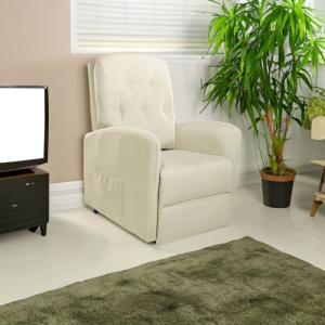 Poltrona alzapersona motorizzata tessuto beige / prezzo originale : 849.99€