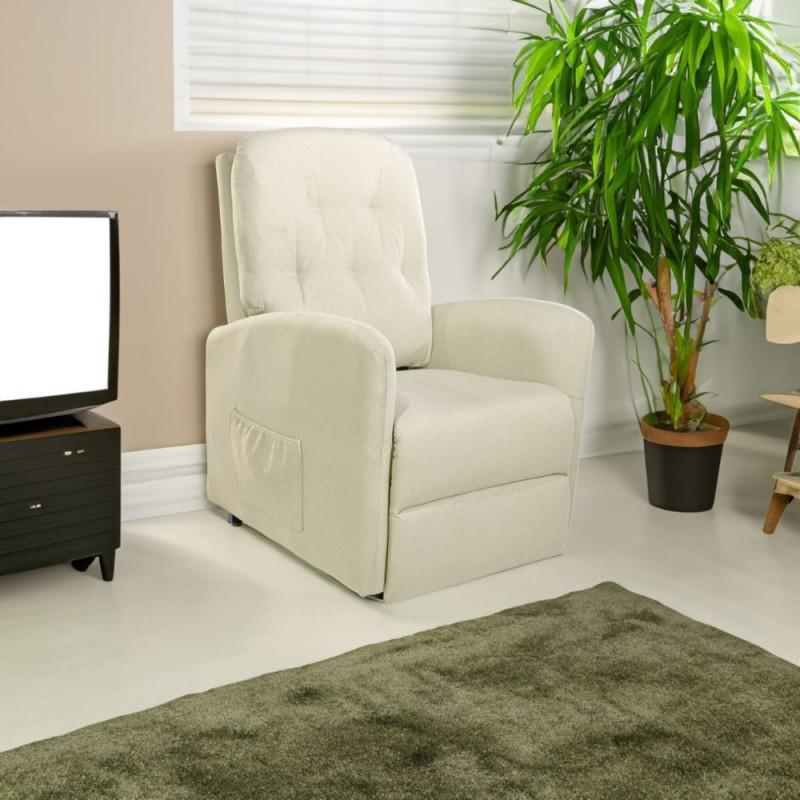  poltrona alzapersona motorizzata tessuto beige / prezzo originale : 849.99€ - foto 1