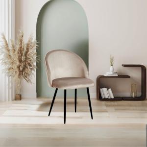 Sedia despina in tessuto beige / prezzo originale : 103.99€