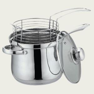 Pentola friggitrice in acciaio inox da 18cm