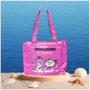 Borsa con telo mare -ammazzare il tempo