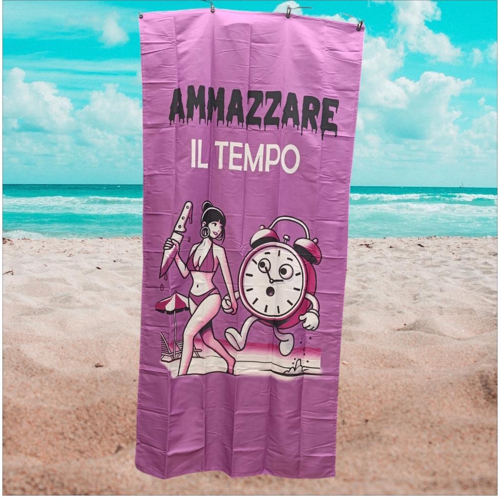 mastro bianco borsa con telo mare -ammazzare il tempo - foto 2