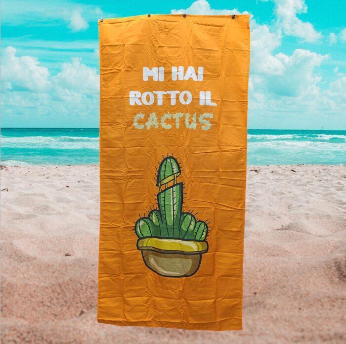mastro bianco borsa con telo mare - mi hai rotto il cactus - foto 2