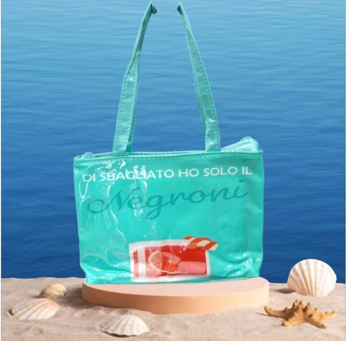 mastro bianco borsa con telo mare -di sbagliato ho solo il negroni - foto 1