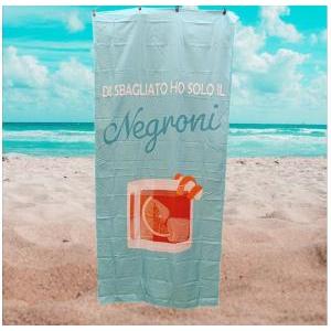 Borsa con telo mare -di sbagliato ho solo il negroni