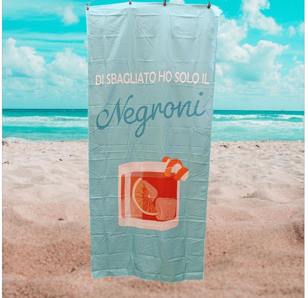 mastro bianco borsa con telo mare -di sbagliato ho solo il negroni - foto 2