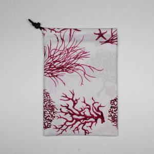 Telo coprilettino in microfibra a fantasia - corallo fucsia