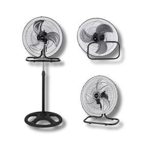 Ventilatore 3 in 1 a piantana parete tavolo 45cm 3 velocità  60w