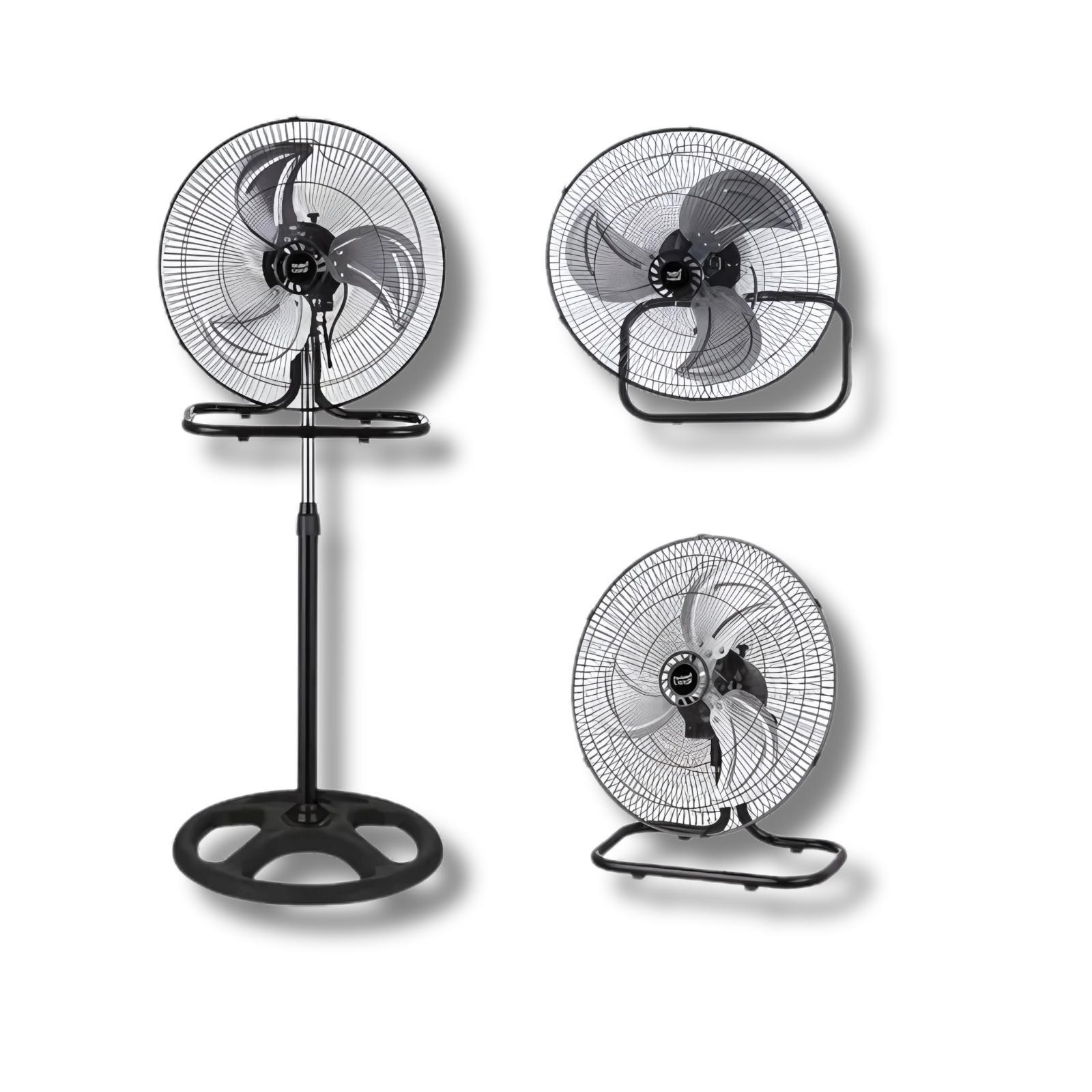 mastrobianco ventilatore 3 in 1 a piantana parete tavolo 45cm 3 velocità  60w - foto 2