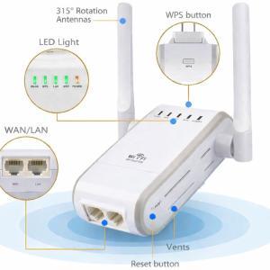 Ripetitore wi-fi wireless ad alta potenza con doppia antenna