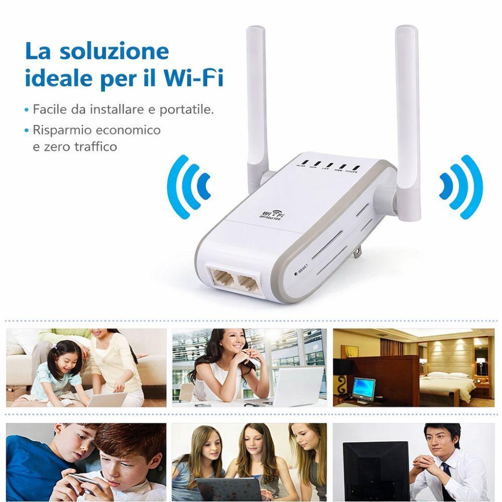  ripetitore wi-fi wireless ad alta potenza con doppia antenna - foto 4