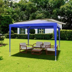 Gazebo 3x3m blu