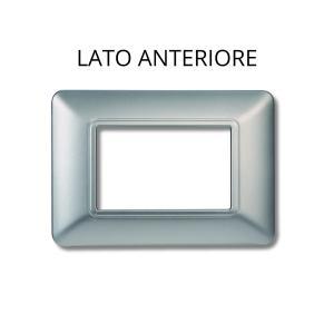 Placca di plastica 3p silver
