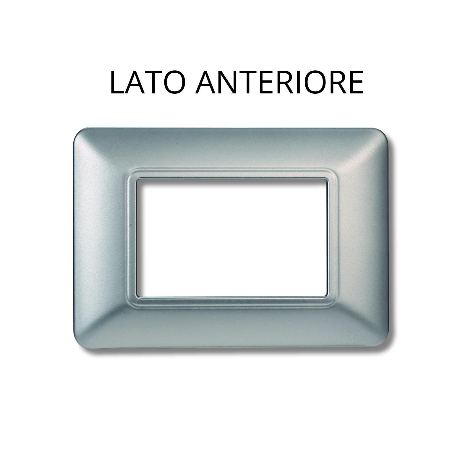 ettroit placca di plastica 3p silver - foto 1