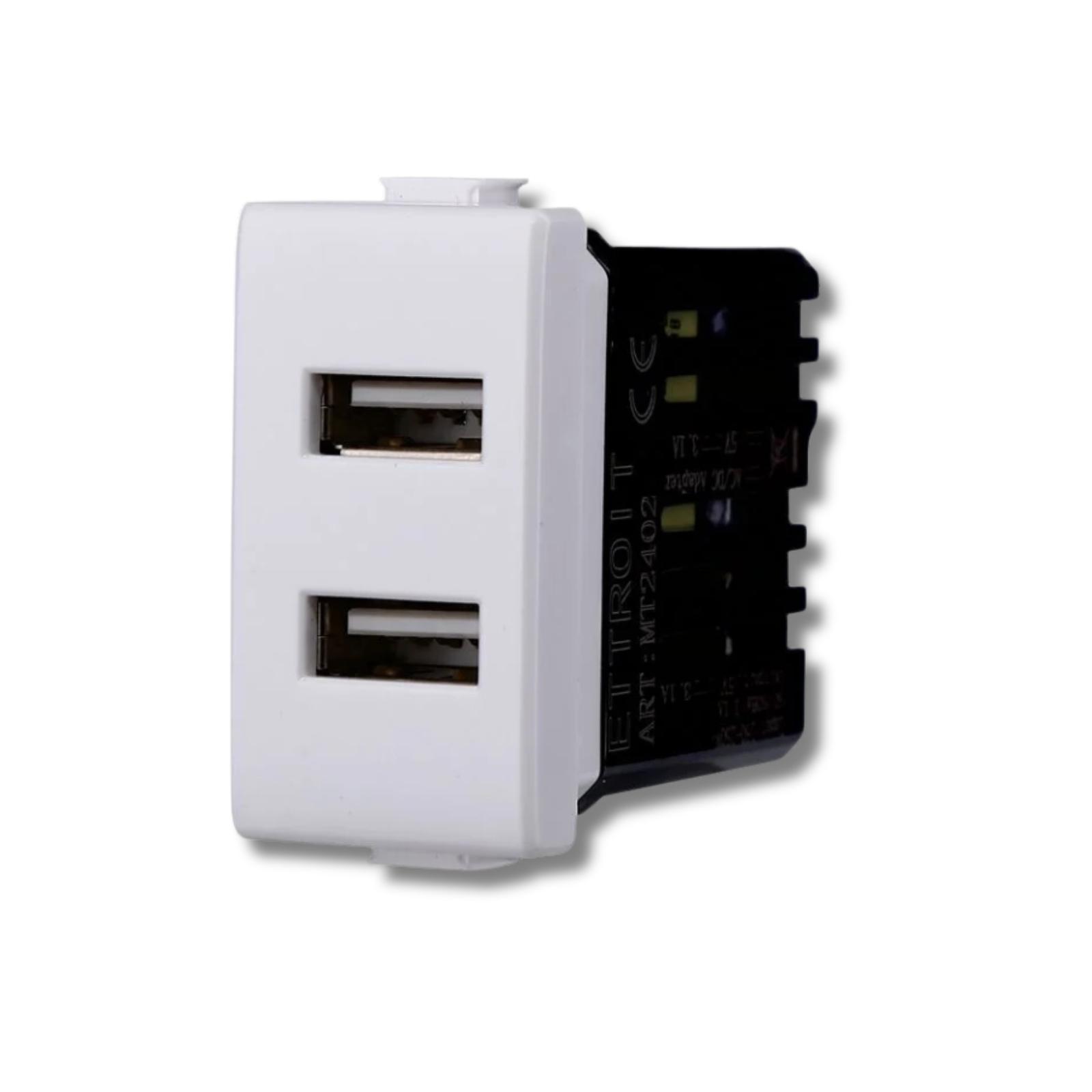ettroit presa usb 2 posti 2.1amh - foto 1