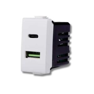 Presa usb 2in1 usb+type-c 3.1amh