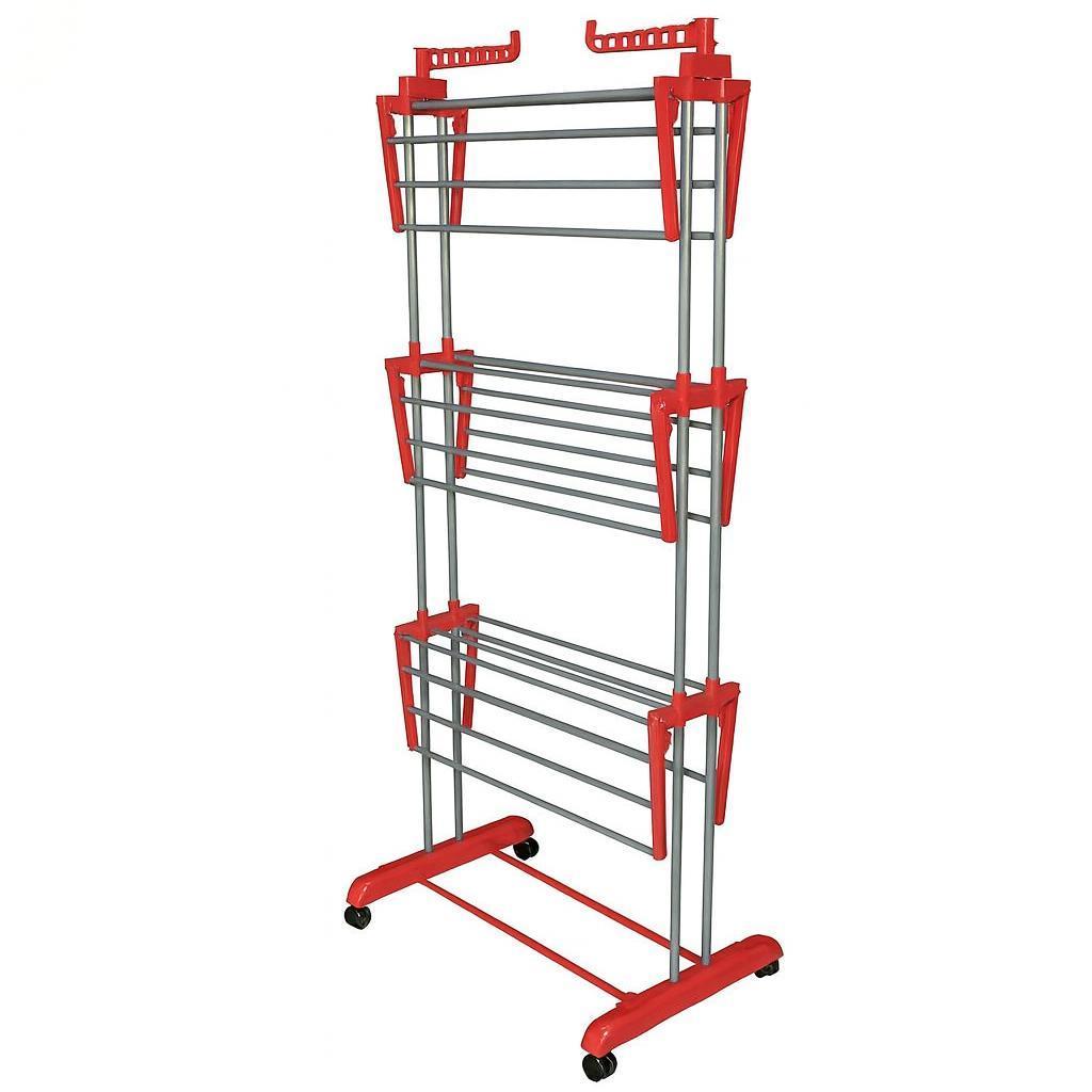  stendino a torre salvaspazio con ali richiudibili e ruote - foto 4