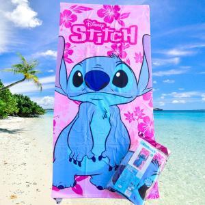 Telo mare stitch rosa- 70 x 140 cm