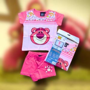 Completino bambina toy story orso rosa