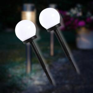 Set 2 lampade solari a sfera