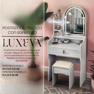 Toeletta trucco luxeva bianca